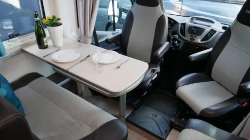 Chausson C514-2, sleeps 4, seats 4.
