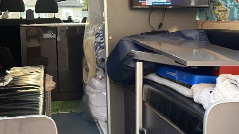 Pet friendly off grid camper van