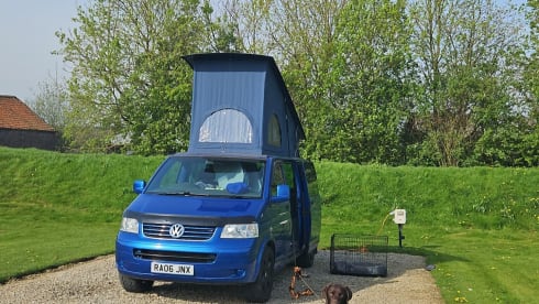 4 berth Volkswagen campervan from 2006