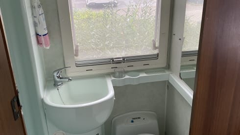 Comfortable retro touring camper.