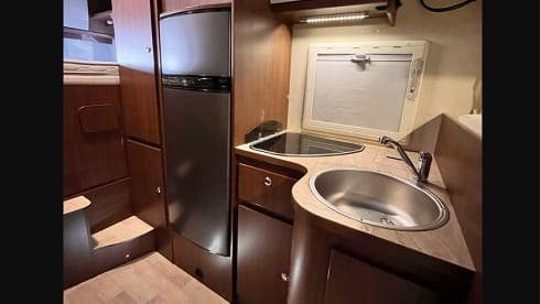 4 person Roller Team semi-integrated camper from 2014