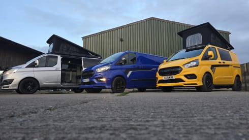 Yellow peril – Stunning new conversion 4 berth Ford Transit Custom campervan 