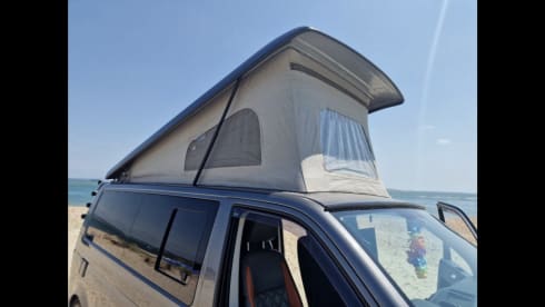 Cool Journeys – VW T5 4 berth LWB Auto Sporty Camper with bike rack