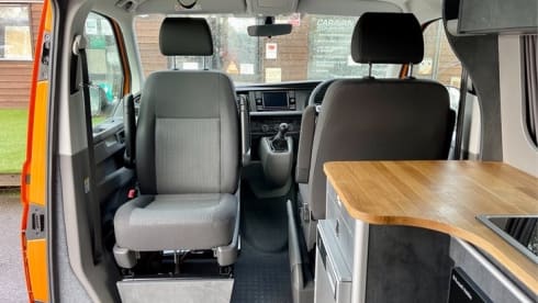 (VW004) 2023 VW T6 'Rebellion' Camper Van - sleeps 2 adults plus 2 children