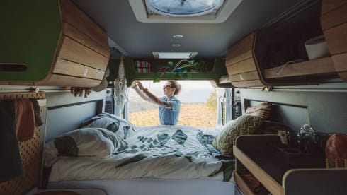 - voor de actieve vakantiegangers – Modularer Buscamper für 2 Personen