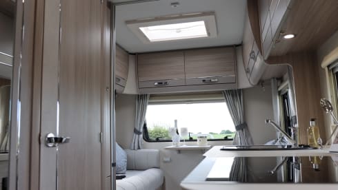 Saltburn motorhome hire  – 6 berth Fiat bus from 2021