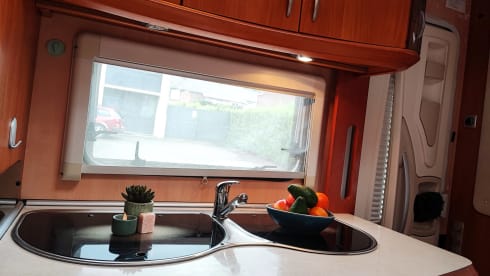 Nice 4-5 person Ford alcove camper. 