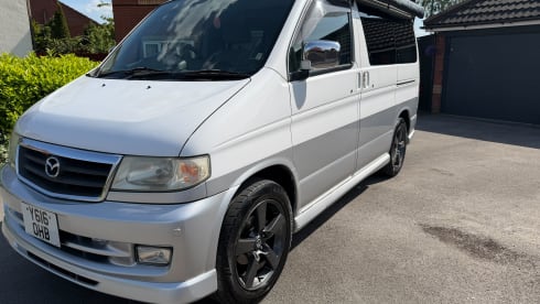 4 berth Mazda campervan from 2017