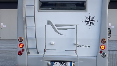 A camper for 4 at the top!