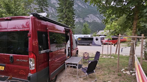 Compact self-built camper van for 2 to 3 persons, Fiat Ducao