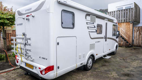 Happy Hymer family camper (automatic) for 4 people B driving license