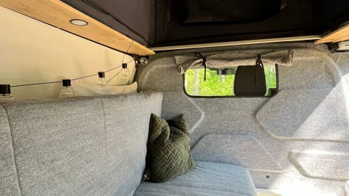Cosy, compact off-grid Ford camper van