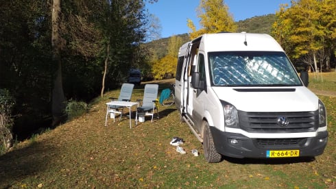 Vrijheid – 2p VW Crafter bus from 2014, complete, spacious and cozy