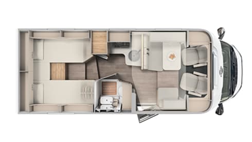 JustCamper  – NEW MY2026 Carado 328 semi-integrated Automatic 2 - 5 pers. 