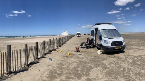 Ford Transit – Luxury self-build camper available for off-grid camping