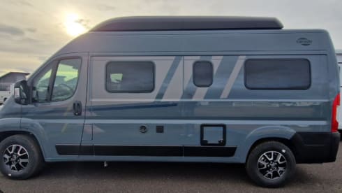 Buzzie – Brand new 4 person bus camper Carado 