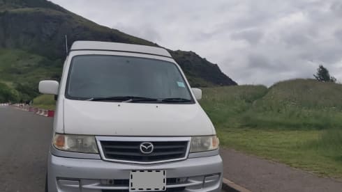 4 berth Mazda campervan - perfect size for Scottish roads 