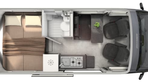 Hymer CrossOver with sleeping roof 4p. 