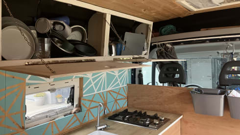 Blauwe schevie – Campervan