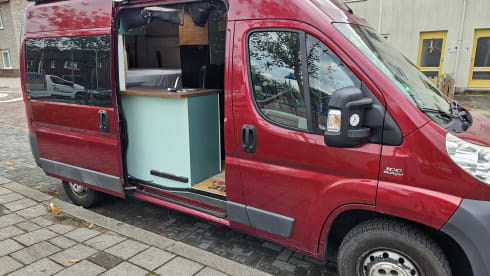 Compact self-built camper van for 2 to 3 persons, Fiat Ducao