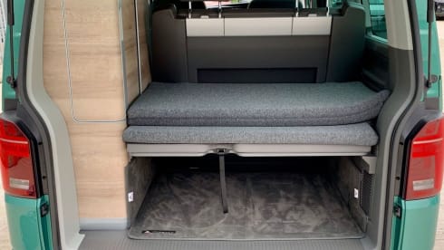 Khaya the Kamper – VW California Coast - Modello 2021 - Verde foglia di alloro.