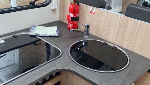 Ernie – 4 berth Sunlight T68 with end bedroom insurance included 