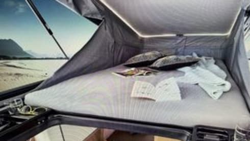 Cara – Van (6 m) from Weinberg with pop-up roof for rent