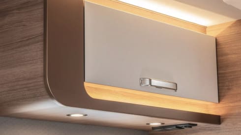 Luxurious young camper with many extras