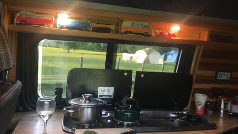 4 berth Volkswagen campervan 2016 6 speed, unique wooden interior