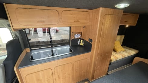 Movano – 2 berth Vauxhall Movano campervan with many extras!