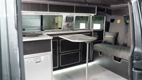 Grey VW – 4 berth Volkswagen Automatic 150bhp campervan from 2021-23
