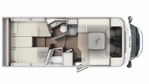 T7400SBC – Etrusco 5 berth 4 seatbelts 2021, Automatic, 5G Internet, TV, Solar Panels