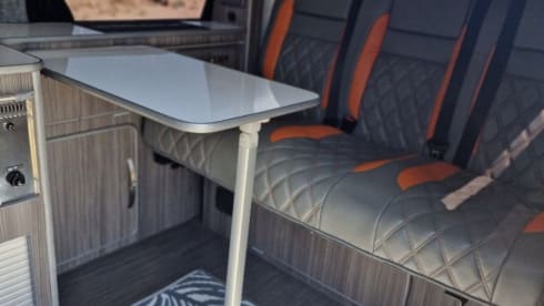 Cool Journeys – VW T5 4 berth LWB Auto Sporty Camper with bike rack