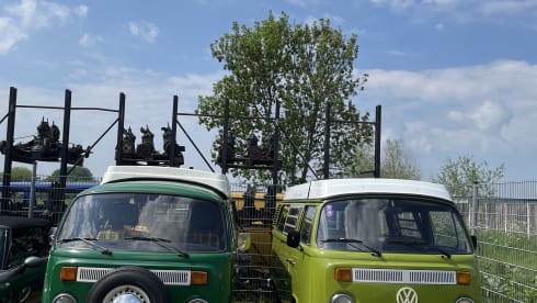 Beautiful vintage Volkswagen T2 camper from 1976