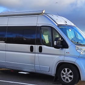 Cozy and compact 2-seater Fiat Ducato. 