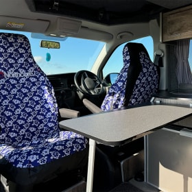 Sylvia – Hit the Road in Style with Our Gorgeous Green VW Campervan!