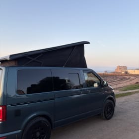 Green machine –  VW Automatic  Custom Campervan  – Edinburgh Airport – NC500 Scotland