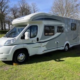 Luxury double queen bed camper Chausson – Fully furnished 
