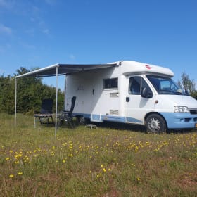 Compact Family Camper. Off grid. Optional baby bed and bicycle carrier.