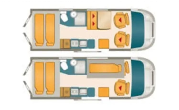 3p Pössl 2 Vinci bus di lusso camper e portabiciclette