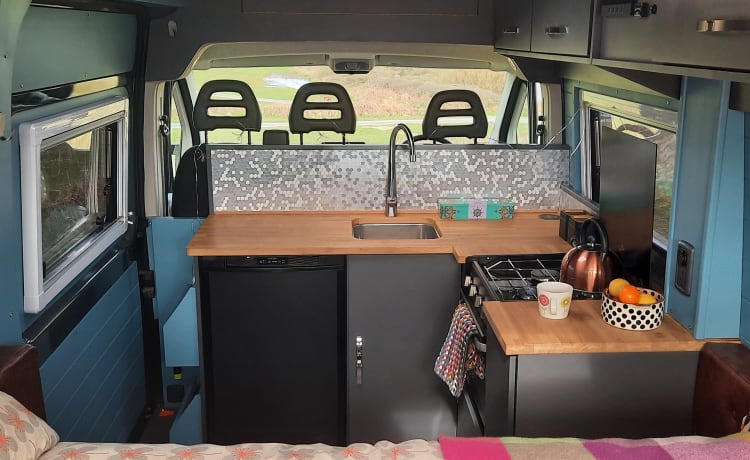 „Bod Campervan“ Eklektischer Luxus, perfekt für zwei! (Staffs/N.Wales)