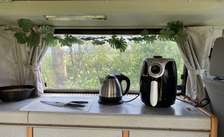  T4, 4 pers met airco, toilet en airfryer - California Coach VW camper