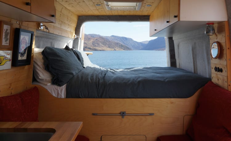 Art – Camper Mercedes Sprinter a 3 posti letto - Realizzato a mano, unico nel suo genere.