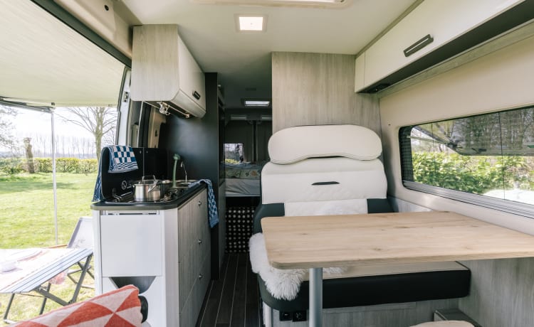 Jackie's hut – Bellissimo Peugot Camperbus, 150 CV