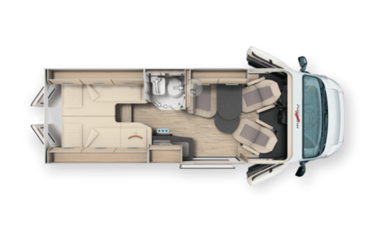 "Sjoppie " – Luxe Camper Van  te huur: Malibu 600 LE
