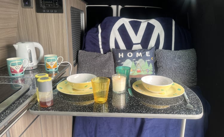 2 berth Volkswagen T6 LWB 2016 ( awning sleeps additional 2 persons ) 