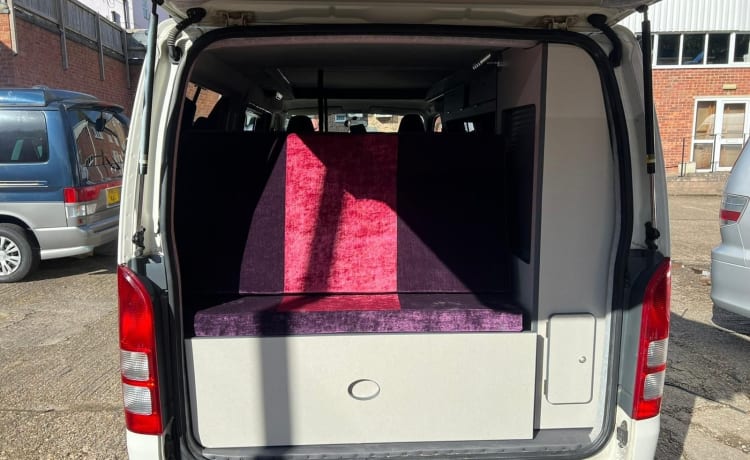 Tina – 4 berth Toyota HiAce Campervan for Hire - New Conversion