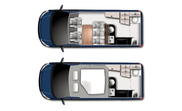 Kompaktcamper Westfalia Ford Nugget PLUS Automatik MIT WC