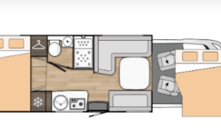 Benimar 444 V1 cocoon – 4p Benimar semi-integrated uit 2025