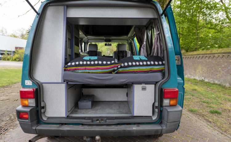 Happy - Gemütlicher und robuster VW T4 California mit Schlafdach